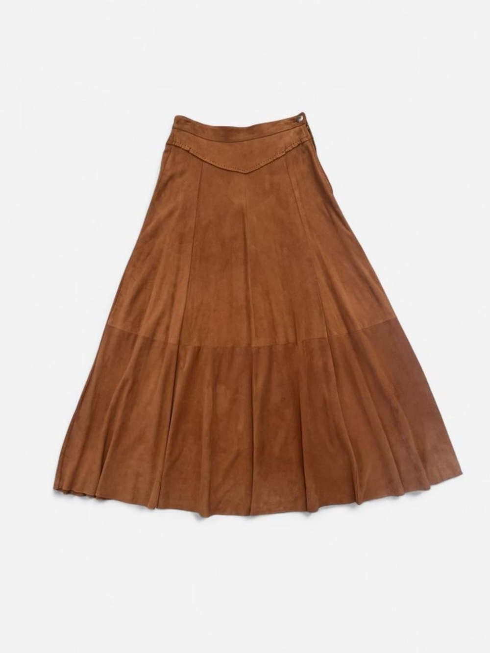 Rare VTG  80s Ralph Lauren Country 100% Suede Skirt 8 (Fits Modern US 6)